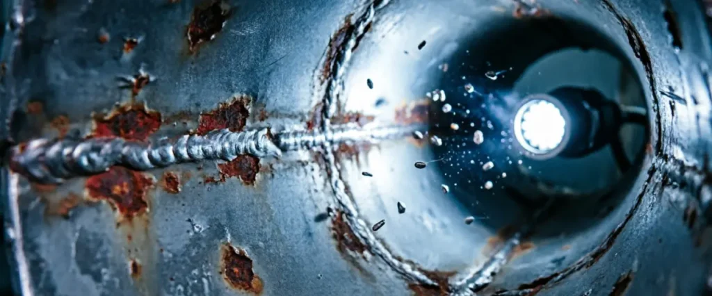 Sin cortes, sin paradas, sin sorpresas: la endoscopia industrial permite ver el interior de una tubería en operación
